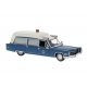 1966 Cadillac Meteor Ambulance - Assembled -- FBI (blue, white), HO, Brekina Automodelle 19781