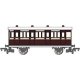 Thomas & Friends(TM) - Ready-to-Run -- Toby′s Musuem Brake Coach (brown, cream), HO, Bachmann Industries 76033