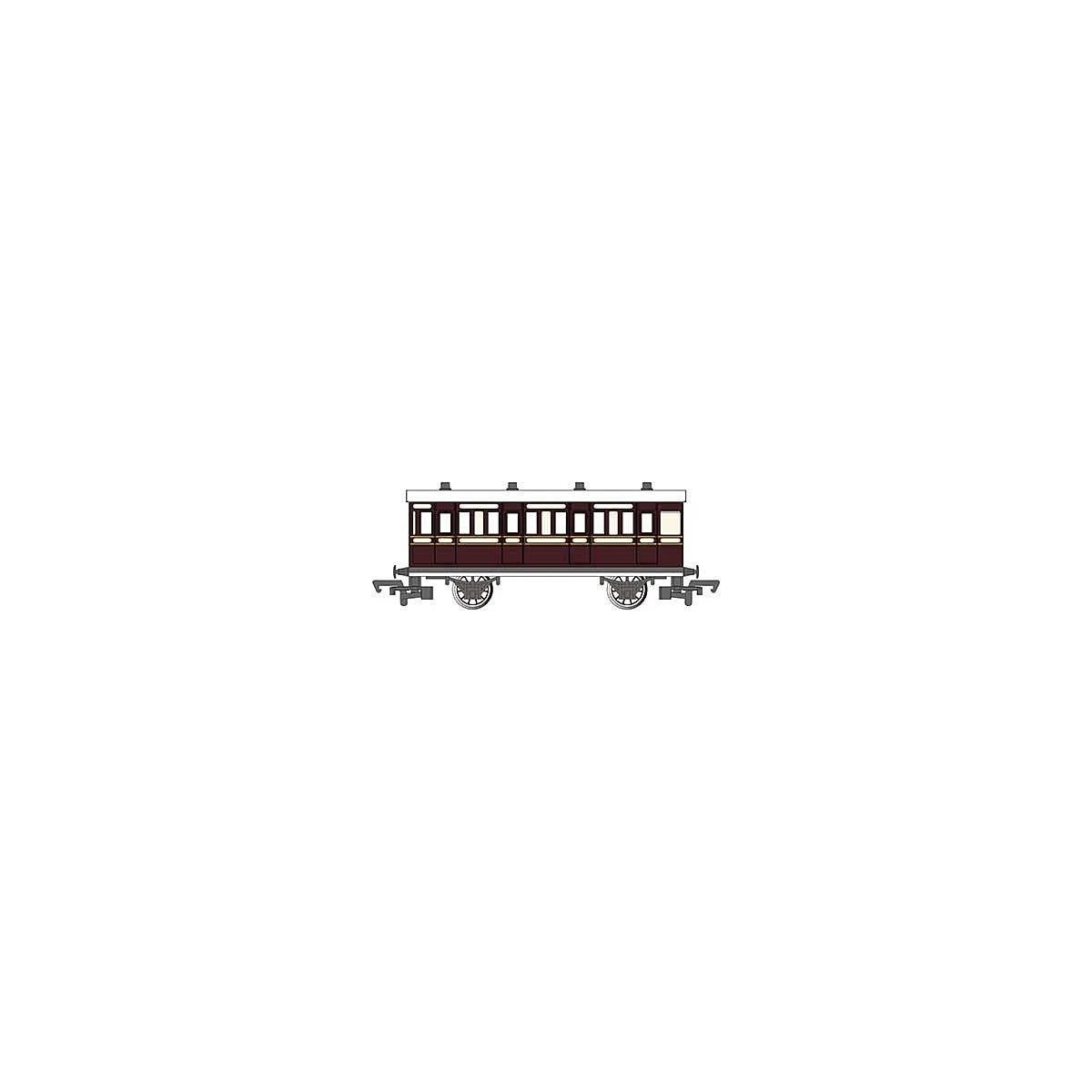 Thomas & Friends(TM) - Ready-to-Run -- Toby′s Musuem Brake Coach (brown, cream), HO, Bachmann Industries 76033