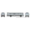 1959-1986 GM New Look-Fishbowl Bus with Working Headlights - Assembled -- Silver, N, Rapido Trains Inc 573099