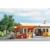 Minol Gas Station -- Laser-Cut Kit - 2-15/16 x 2-5/16 x 1-9/16′ 7.4 x 5.9 x 4cm, HO, Busch Gmbh & Co Kg 1917