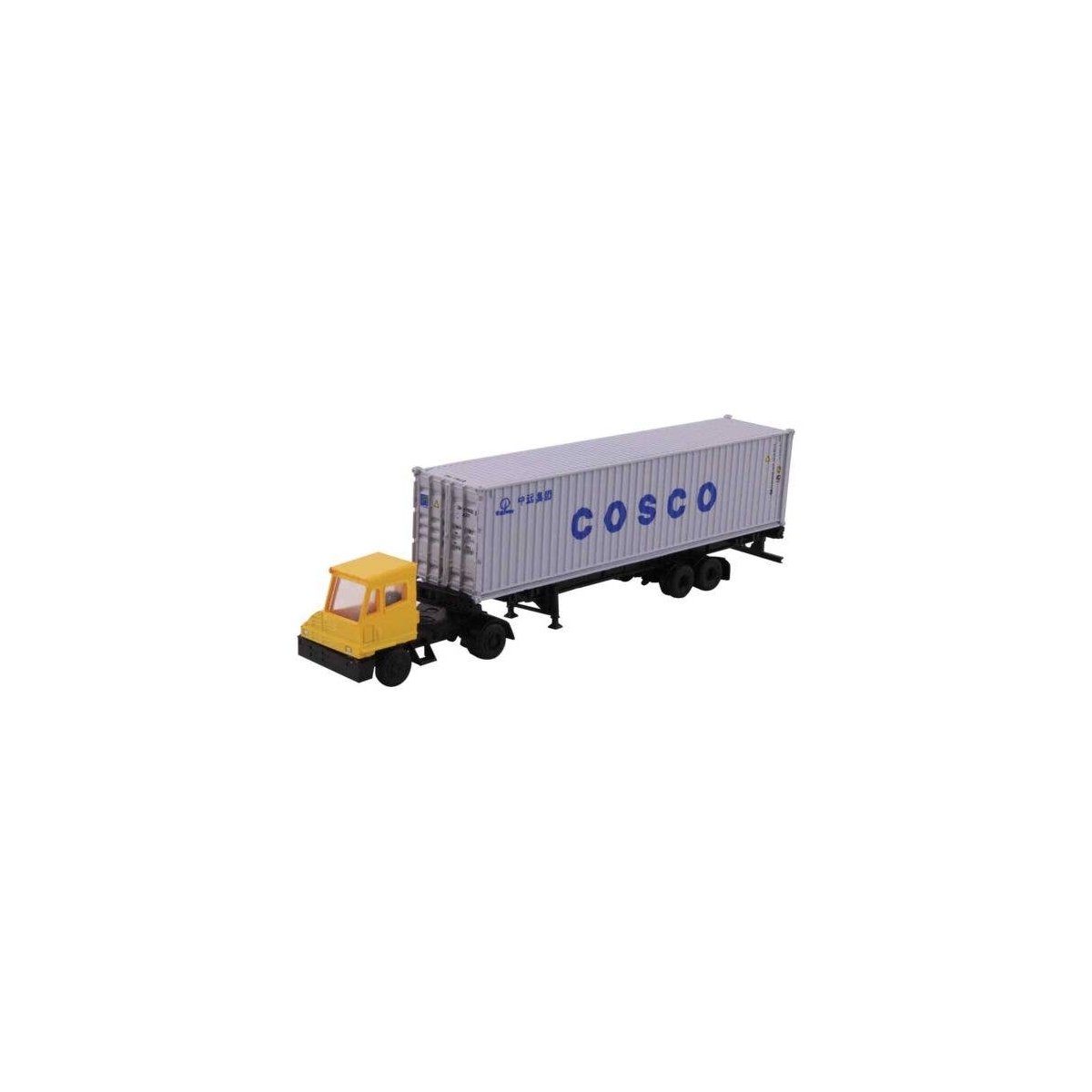 Tractor/Trailer -- Yard Tractor/Trailer w/40′ Cosco Container and Chassis, N, Kato USA Inc 31621