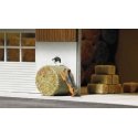 Dog Chasing Cat - Action Set -- Dog, Cat, Round Hay Bale, HO, Busch Gmbh & Co Kg 7920