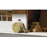 Dog Chasing Cat - Action Set -- Dog, Cat, Round Hay Bale, HO, Busch Gmbh & Co Kg 7920