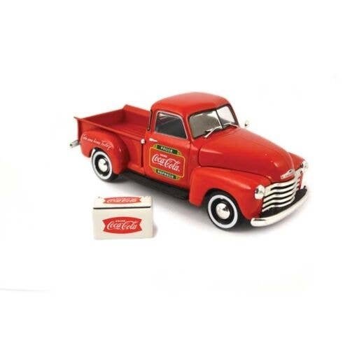 1953 Chevrolet Pickup - Assembled -- Coca-Cola (red, white, green), 1/43, Atlas O 820066