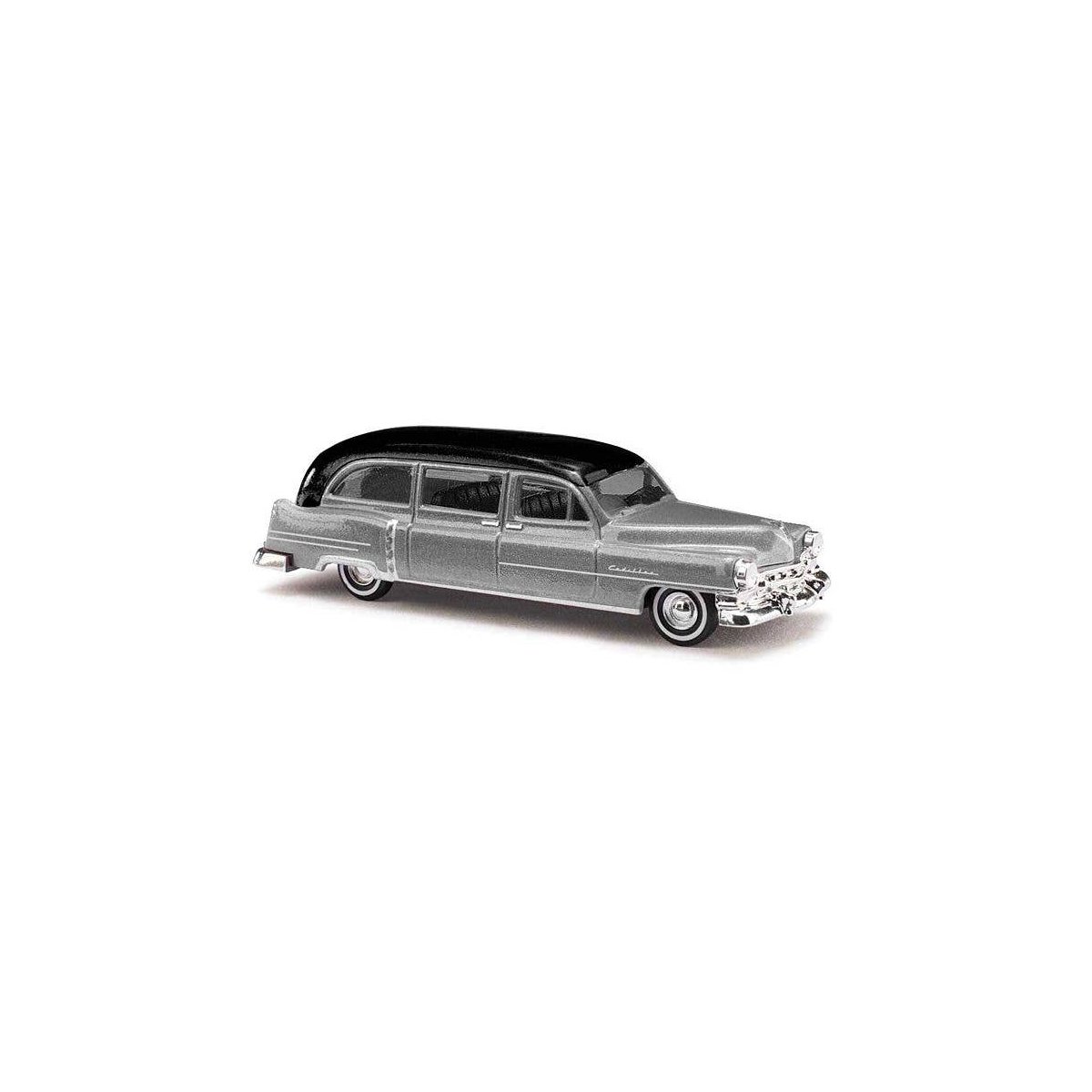 1952 Cadillac Station Wagon - Assembled -- Silver, Black, HO, Busch Gmbh & Co Kg 43480