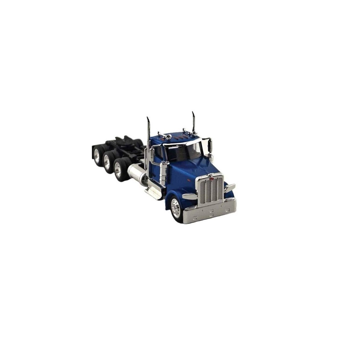 Peterbilt 589 3-Axle Day-Cab Semi Tractor - Assembled -- Metallic Blue, HO, HO Logistics Replicas 589062