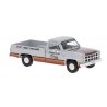 1981 GMC Sierra Grande Pickup Truck - Assembled -- Indy Hauler (silver, orange, black), HO, Brekina Automodelle 19657
