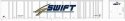 53′ Platewall Highway Trailer - Assembled -- Swift 10069 (white, blue, gold), HO, Bowser Manufacturing Co. 43299