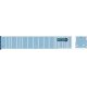 53′ Platewall Highway Trailer - Assembled -- Werner 97238 (blue, yellow), HO, Bowser Manufacturing Co. 43302