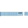 53′ Platewall Highway Trailer - Assembled -- Werner 97238 (blue, yellow), HO, Bowser Manufacturing Co. 43302