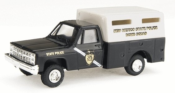 Chevrolet Utility Truck (Limited-Run) - Emergency - Police Vehicles -- New Mexico State Polic, HO, Trident Miniatures 90256
