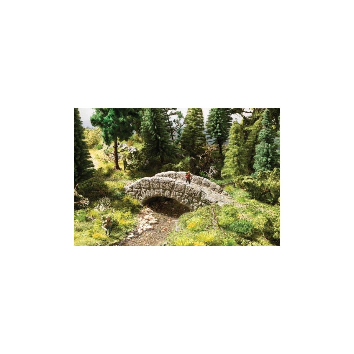 Waldtobel Bridge -- Hard-Foam Casting - 5-13/16 x 1-9/16 x 1-3/4′ 14.7 x 4 x 4.5cm, HO, Noch Gmbh & Co 58694