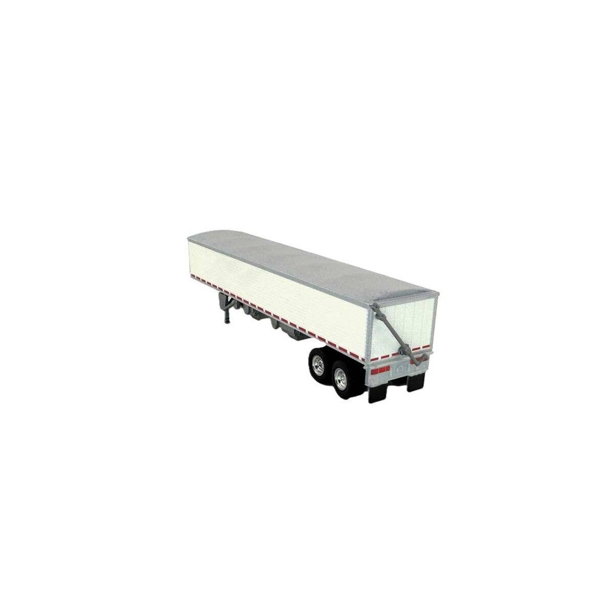 39′ Covered Grain Trailer - Assembled -- White with Silver Tarp, HO, HO Logistics Replicas 467