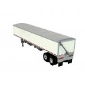 39′ Covered Grain Trailer - Assembled -- White with Silver Tarp, HO, HO Logistics Replicas 467