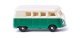 1963-1967 Volkswagen T1 Passenger Van - Assembled -- Green, White, N, Wiking 93204