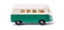 1963-1967 Volkswagen T1 Passenger Van - Assembled -- Green, White, N, Wiking 93204