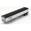 Wilson 43′ Pacesetter Grain Trailer - Kit -- Ontario Wheat Pool (white, brown, yellow, black), HO, Lonestar Models 6037