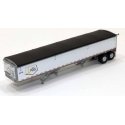 Wilson 43′ Pacesetter Grain Trailer - Kit -- Alberta Pool (white, yellow, black), HO, Lonestar Models 6040