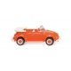 1964-1974 Volkswagen Beetle Convertible - Assembled -- Orange, White (Sieper 100th Anniversary), HO, Wiking 80209