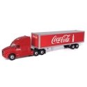 Modern Tractor w/Trailer Long Hauler - Assembled -- Coca-Cola Bottle (red, white), HO, Atlas O 820070