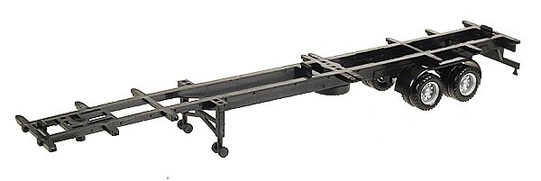 Semi Trailer (No Tractor) -- 48′ Container Chassis Only, HO, Herpa Models 5304
