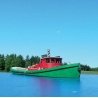 Diesel Tug Boat - Resin Kit -- Unpainted, N, SYLVAN SCALE MODELS N2026