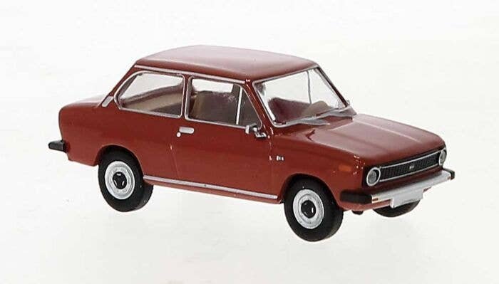 DAF 66 Sedan - Assembled -- Red, HO, Brekina Automodelle 27650