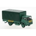 Bedford Low-Side Truck with Canvas Cover - Assembled -- Schenker (green, yellow German Lettering), HO, Brekina Automodelle 35902