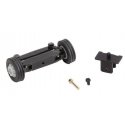 Front Axle Steering Mechanism w/Wheels - Assembled - Car System -- Fits 7.5t Trucks & Houseboat, Le, HO, Faller Gmbh 163012