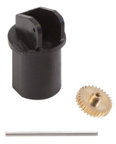 Motor Bracket, 15/16` 24mm Axle & Gear - Car System -- Fits 3/8` 10mm Diameter Motor, Mod, All Scales, Faller Gmbh 163501
