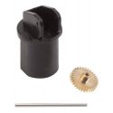 Motor Bracket, 15/16` 24mm Axle & Gear - Car System -- Fits 3/8` 10mm Diameter Motor, Mod, All Scales, Faller Gmbh 163501