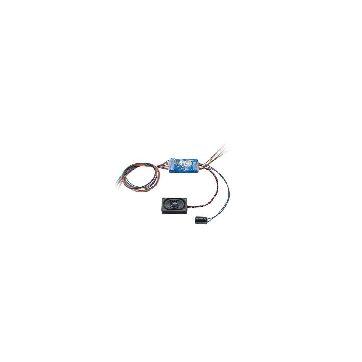 SDXH167D Series 7 Sound Decoder for HO and Larger Scales -- 8 Sound Schemes, 9-Pin Harness, , All Scales, Digitrax SDXH167D