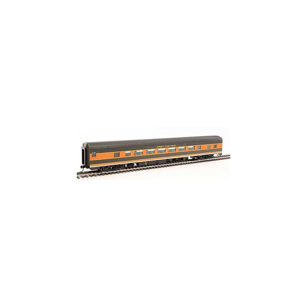 85′ Budd Large-Window Coach - Ready to Run -- Great Northern, HO, WalthersMainline 30018