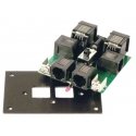 UTP-CAT5 Fascia Panel -- With 2 CAT RJ45 Sockets on Back, All Scales, NCE Corporation 234
