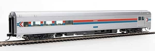 85′ Budd Baggage-Lounge - Ready to Run -- Amtrak(R) Phase I, HO, WalthersMainline 30065
