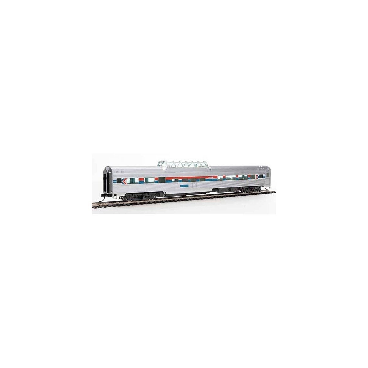 85′ Budd Dome Coach - Ready to Run -- Amtrak(R) Phase I, HO, WalthersMainline 30408