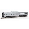 85′ Budd Dome Coach - Ready to Run -- Painted Silver, Unlettered, HO, WalthersMainline 30412