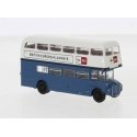AEC Routemaster Double-Deck Bus - Assembled -- British European Airways (blue, white, red), HO, Brekina Automodelle 61108