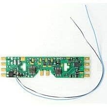 A4X-KA 4-Function Drop-In DCC Decoder w/TCS Keep Alive Wires - Control Only -- With Extra b, HO, Train Control Systems 1446