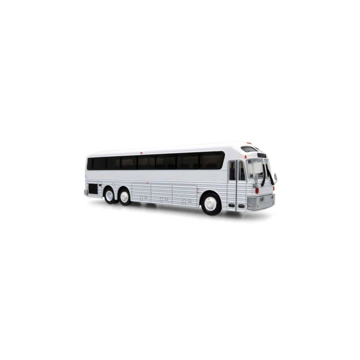 1986 Eagle Model 10 Bus - Assembled -- Painted, Unlettered (white), HO, Iconic Replicas 870360