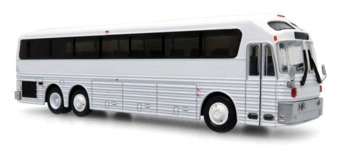 1986 Eagle Model 10 Bus - Assembled -- Painted, Unlettered (white), HO, Iconic Replicas 870360