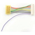 DCC Decoder Harness -- T-1` NMRA 8-Pin Plug, 1` 2.54cm Wires T Series Harness, All Scales, Train Control Systems 1359