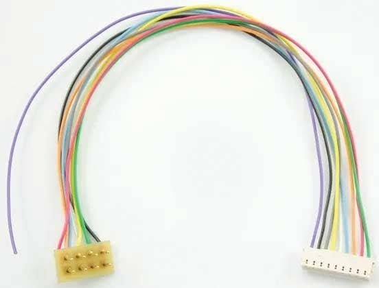 DCC Decoder Harness -- T-5` NMRA 8-Pin Plug, 5` 12.7cm Wires T Series Harness, All Scales, Train Control Systems 1363