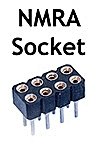 DCC Decoder Extension Plug/Socket -- Provides Socket Extension for NMRA 8-Pin Plug , All Scales, Train Control Systems 1253