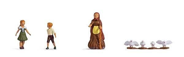 Hansel and Gretel with Witch and Birds, HO, Noch Gmbh & Co 15804