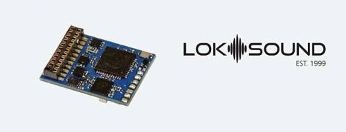 LokSound 5 Fx DCC/MM/SX/M4 Cab Car Decoder w/Speaker -- No Motor Outputs, Sound & Lights Only, N, HO, LokSound By ESU 58219