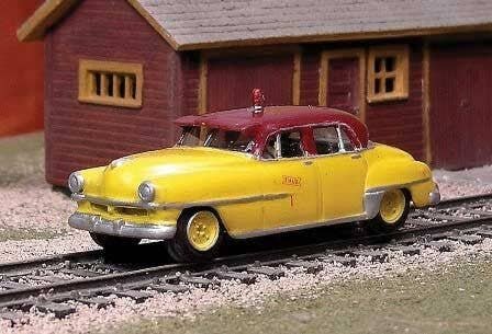 1951 Chrysler Inspection Car 1 - Resin Kit -- Undecorated, HO, SYLVAN SCALE MODELS SE07