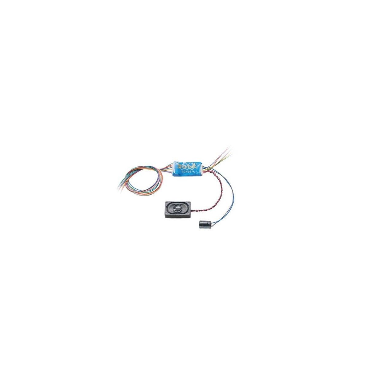 SDH167D Series 7 Sound Decoder for HO and Larger Scales -- 2 Sound Schemes, 9-Pin Harness, 1., All Scales, Digitrax SDH167D