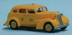 1937 Yellow Taxi - Resin Kit -- Undecorated, HO, SYLVAN SCALE MODELS V044